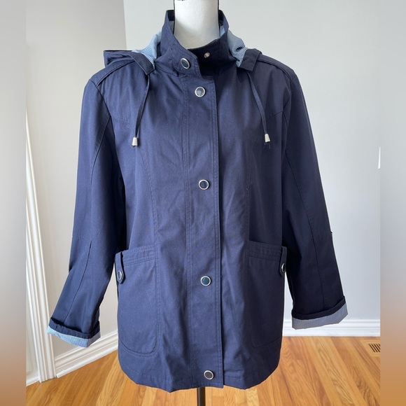 Mackintosh New England jacket with detachable hood all weather windy nautical - Picture 1 of 15